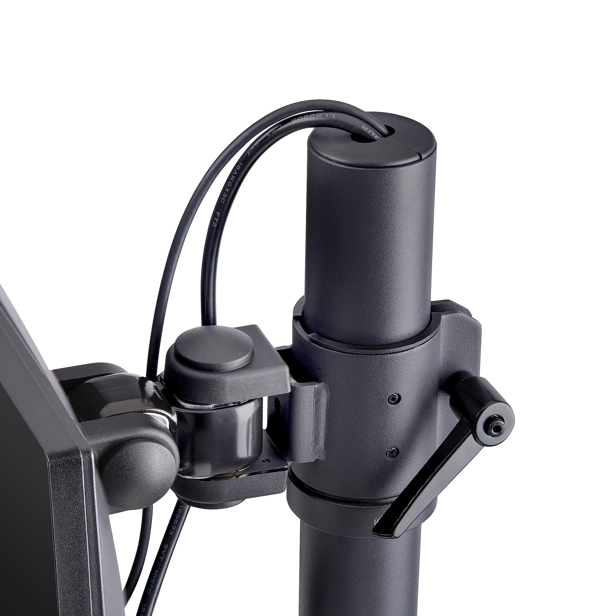 STARTECHCOM Dual Monitorhalterung 124,46cm 49Zoll fur 2 Vertikal Gestapelte Monitore 2x 16 kg VESA BildschirmhalterungMonitorarm