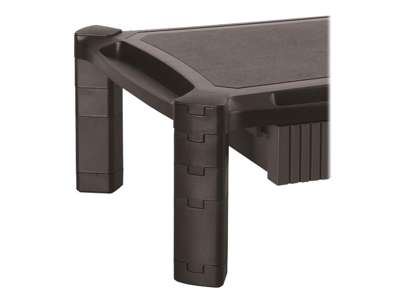 STARTECH.COM Adjustable Monitor Riser - Large - Drawer - Monitors up to 32in- Adjustable Height - Desk Monitor Stand