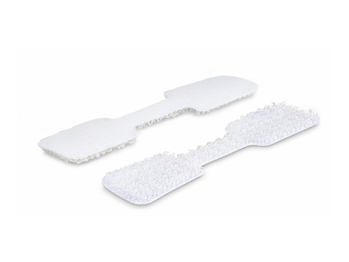 STARTECH.COM 9cm Kabelschilder 100 Stuck Weiss Klettverschluss mit Beschriftungsfeld Klettband Kabelbinder/Kabeletiketten