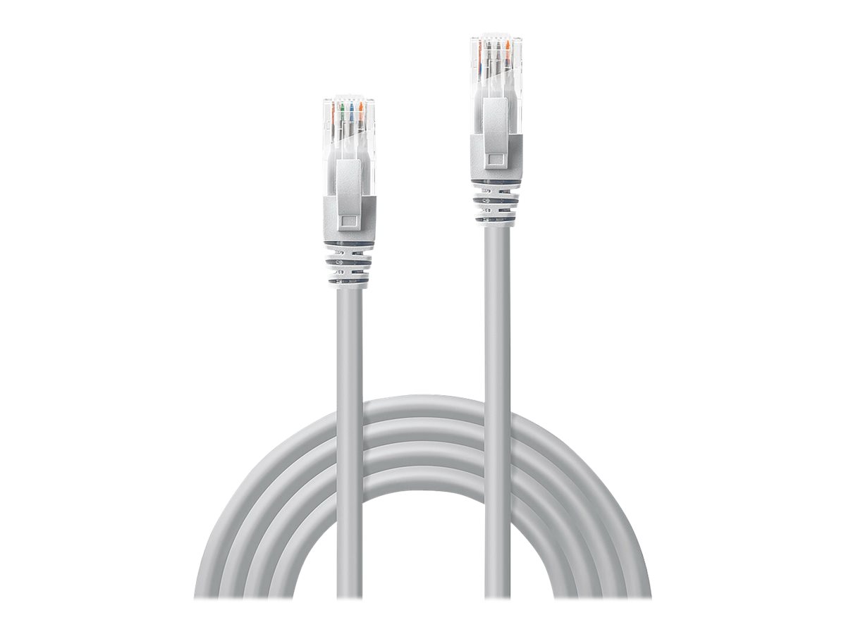 LINDY Cat.6 U/UTP Kabel, grau, 0,5m LINDY Cat.6 U/UTP Kabel, grau, 0,5m