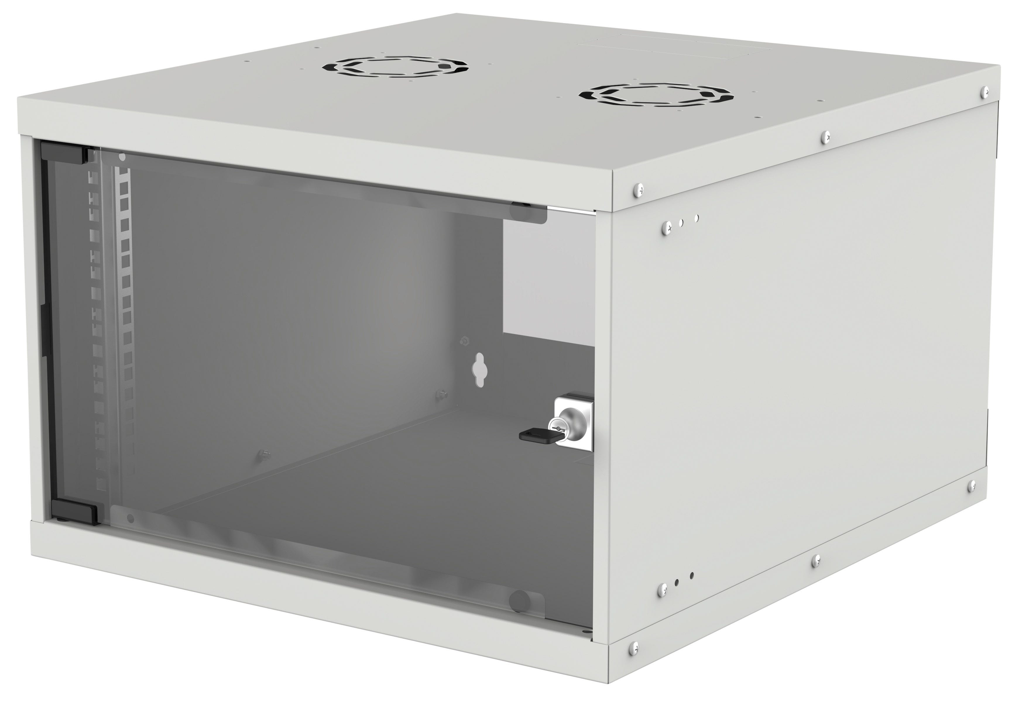 Intellinet Wandverteiler 6HE 540x400 Flatpack Grau