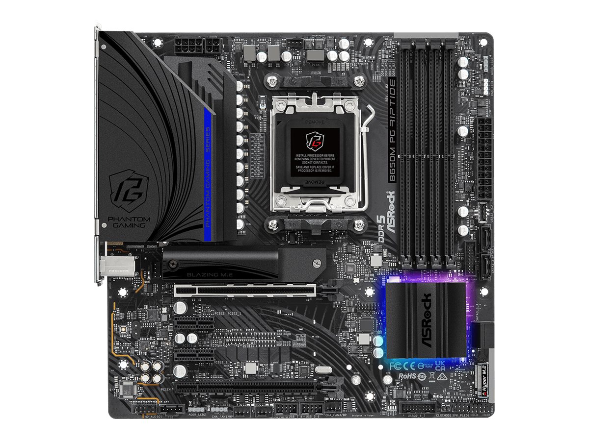 ASRock B650M PG Riptide, AMD B650 Mainboard - Sockel AM5, DDR5