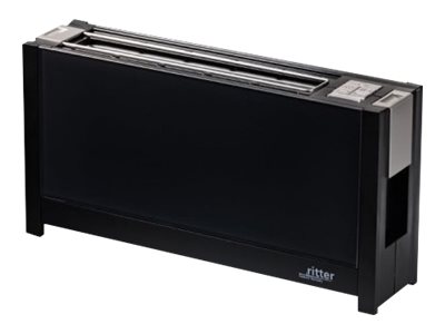 ritter Toaster 630000 volcano 5, schwarz, Langschlitztoaster mit eleganten Glasf