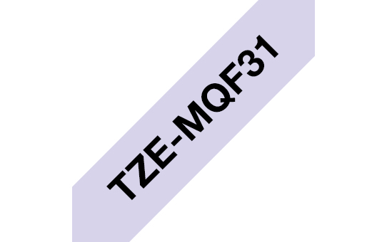 brother Schriftband TZeMQF31 TZEMQF31, 12 mm, schwarz auf lila, 1 St