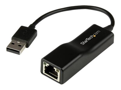 StarTech.com USB 2.0 RJ45 Fast Ethernet Adapter - Lan Nic USB Netzwerkadapter - USB 2.0 10/100 Mbit Adapter in Schwarz - Netzwerkadapter - USB 2.0 - 10/100 Ethernet