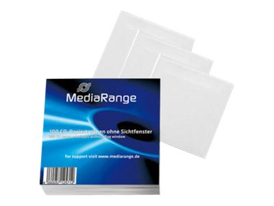 MediaRange CD Paperbag 100pcs,ohne Fenster, Retailpack