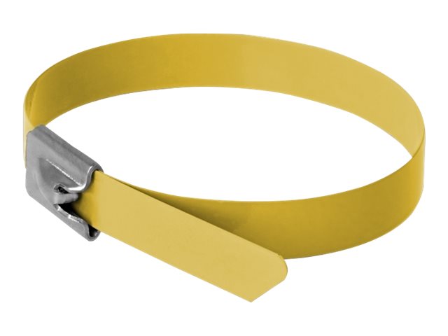 Delock Edelstahlkabelbinder L 300 x B 7,9 mm gelb 10 Stueck