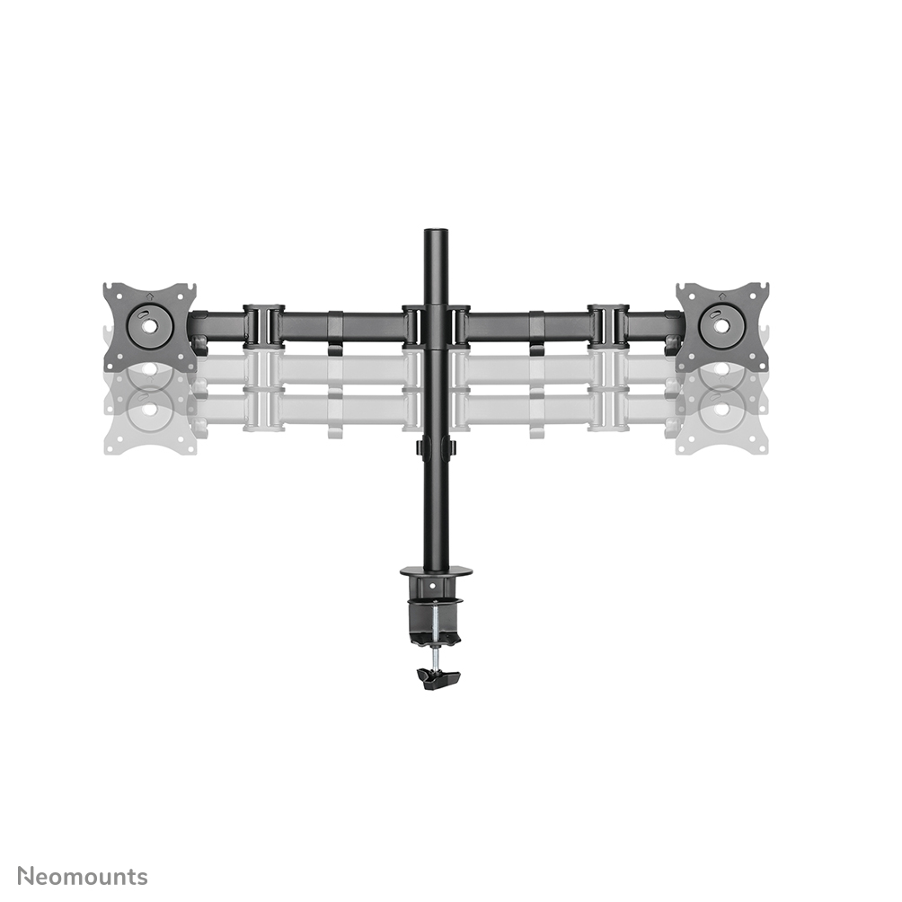 NEOMOUNTS Monitor Dual Deskmount Tischhalter 2568,6cm 1027Zoll 2x8kg Höhe 040cm Neigen Rotieren Schwenken schwarz