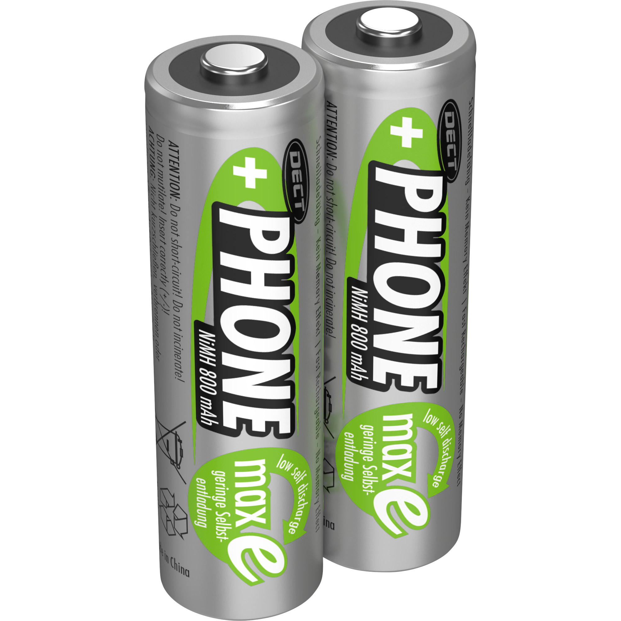 2 ANSMANN Akkus DECT Mignon AA 800 mAh