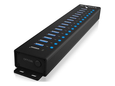 ICY BOX IB-HUB1717-U3 17-Port USB 3.2 HUB Gen 1 Datentransferrate von bis zu 5 Gbit s 96 W ICY BOX IB-HUB1717-U3 17-Port USB 3.2 HUB Gen 1 Datentransferrate von bis zu 5 Gbit s 96 W