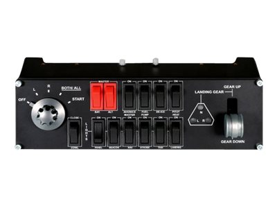 LOGITECH Flight Switch Panel Flight simulator instrument panel wired for PC