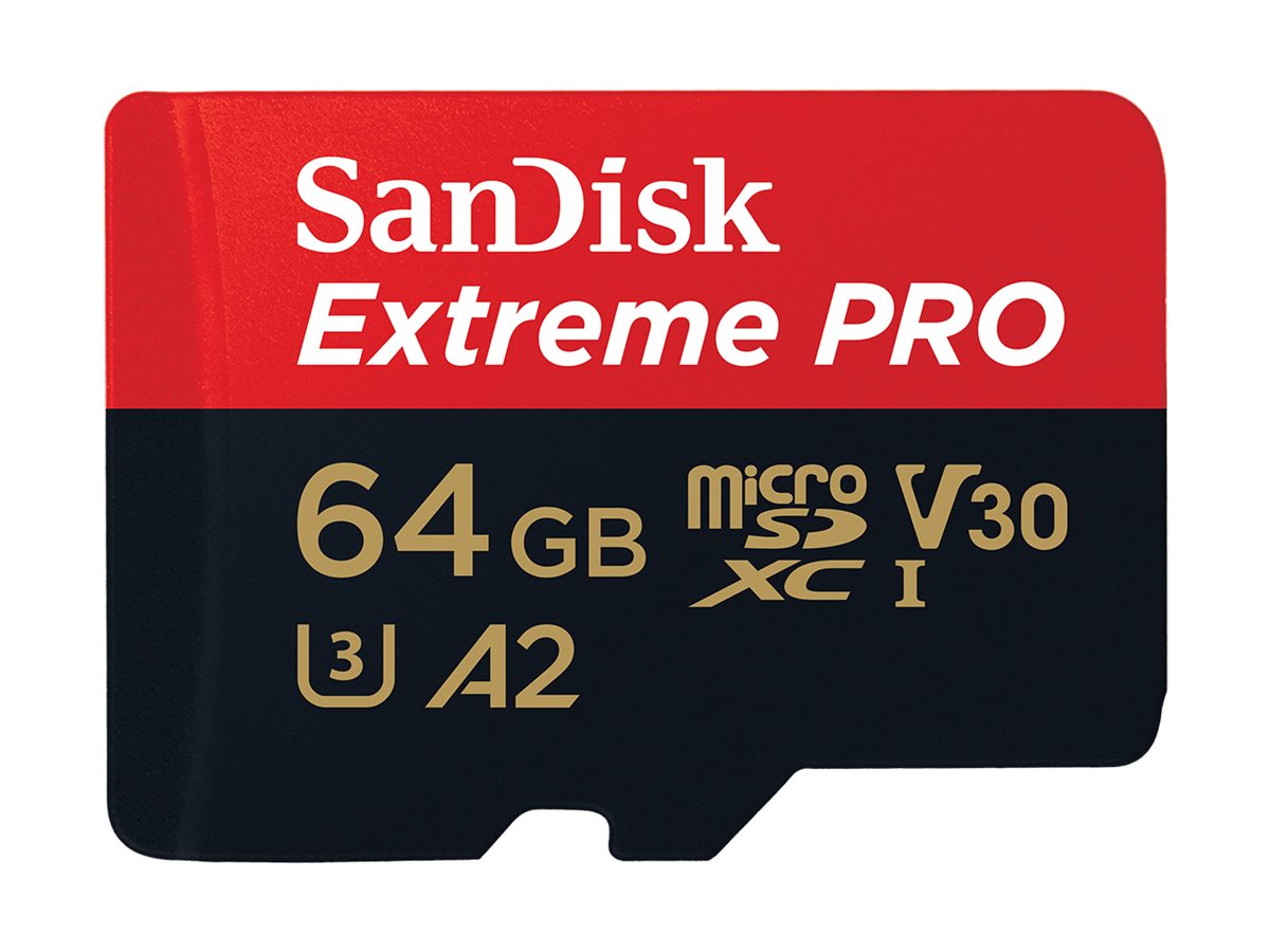 SanDisk Speicherkarte microSDXCCard Extrem PRO, 64 GB, 1 St