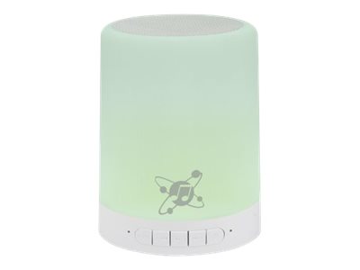 MANHATTAN LED-Bluetooth-Lautsprecher LED-Licht mit drei Helligkeitsstufen und sechs Farben MicroSD-Kartenslot 3,5-mm-Klinke