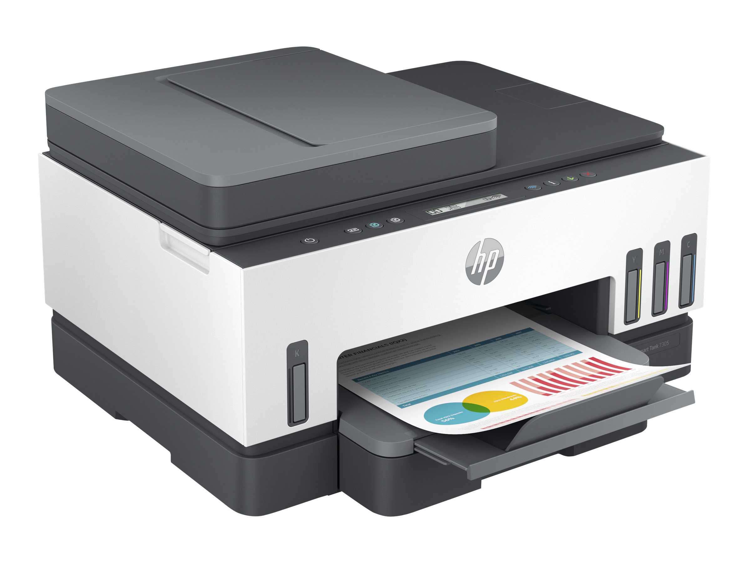 HP Smart Tank 7305 All-in-One MFP colour inkjet refillable A4 13ppm Copy 15ppm Print 250sheets USB LAN Wi-Fi Bluetooth