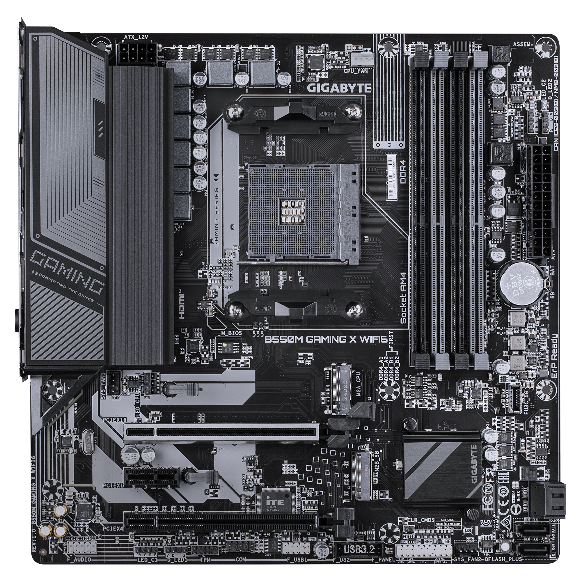 GIGABYTE B550M GAMING X WIFI6 AM4 4xDDR4 2xM2 4xSATA