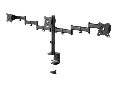 NEOMOUNTS SELECT Flat Screen Desk mount 10-27Zoll clamp/grommet 3 screens 24kg Black