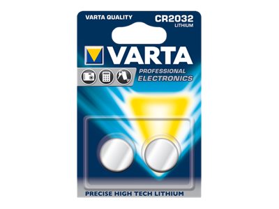2 VARTA Knopfzellen CR2032 3,0 V