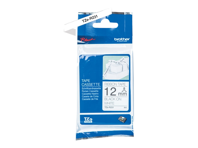 BROTHER TZe-R231 P-touch textiles Schriftband 4m lang BROTHER TZe-R231 P-touch textiles Schriftband 4m lang