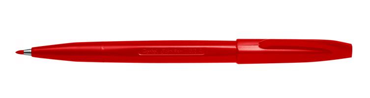 Pentel Sign Pen Filzstift rot, 1 St