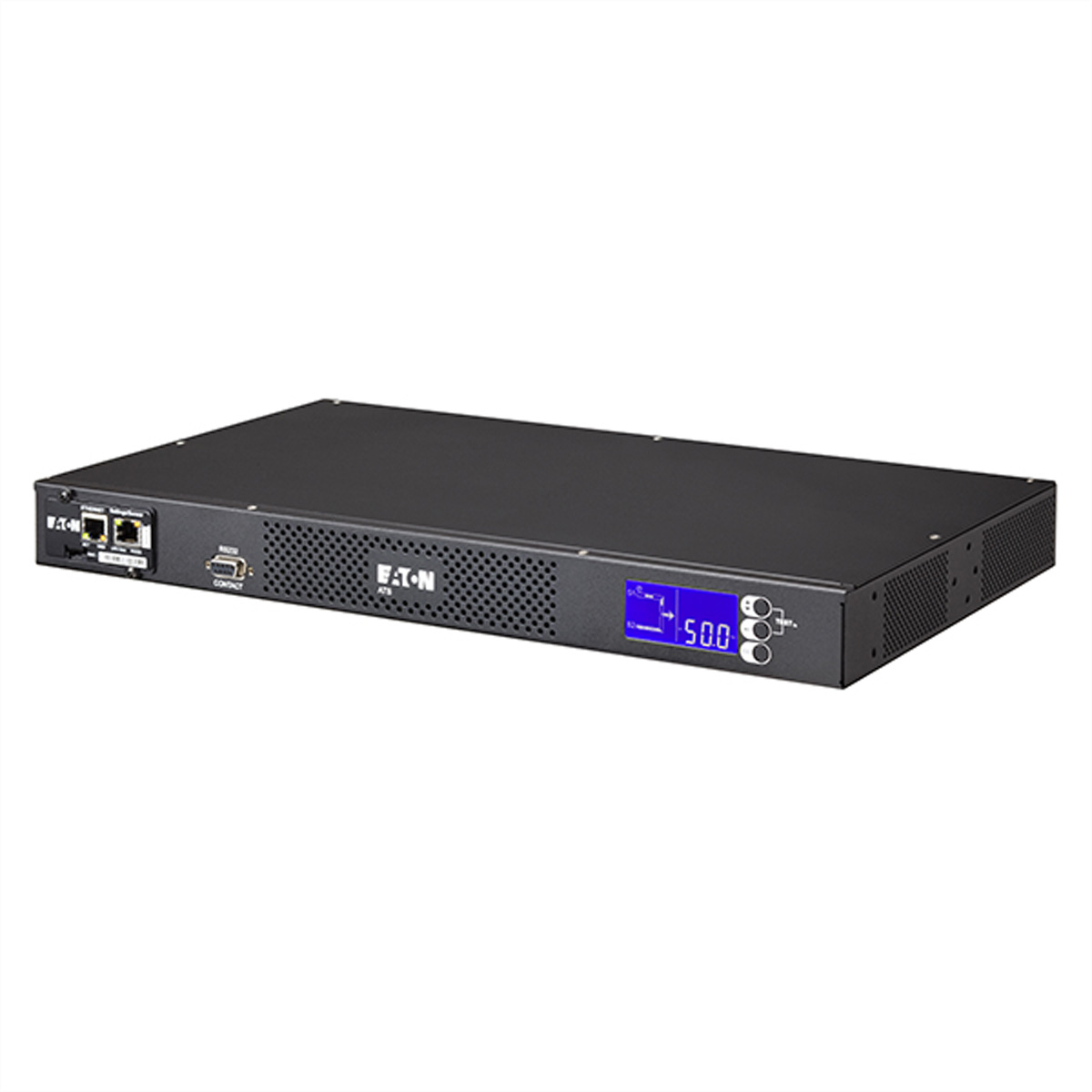 EATON Rack ATS 16A/230V 2 C20 in 8 C13 1 C19 out Network Rackmount Transfer Switches EATON Rack ATS 16A/230V 2 C20 in 8 C13 1 C19 out Network Rackmount Transfer Switches