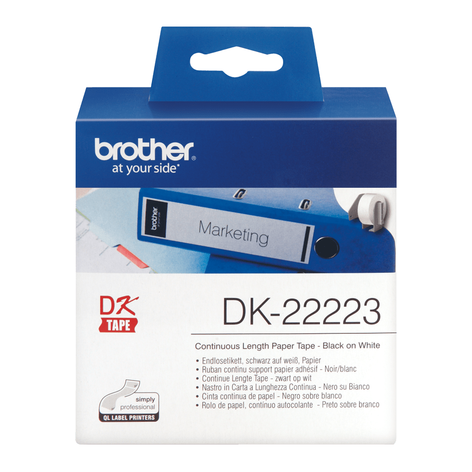 DK22223 BROTHER QL550 Etikettenrolle