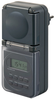 Brennenstuhl Digitale Wochenzeitschaltuhr IP44, LCD-Display, anthrazit