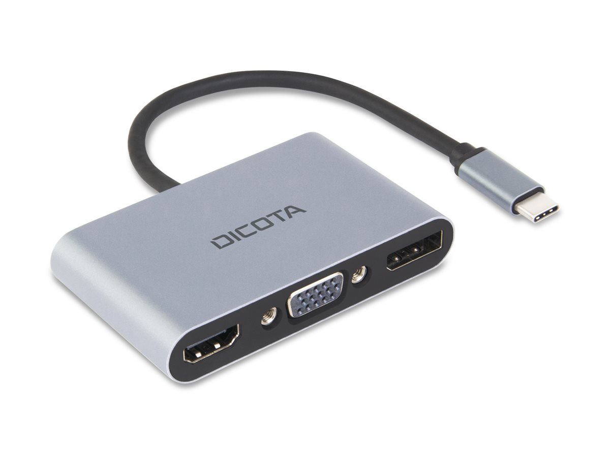 Dicota USB-C Mobile 5-in-1 Mini Docking Station 4K HDMI DP PD 100W silber