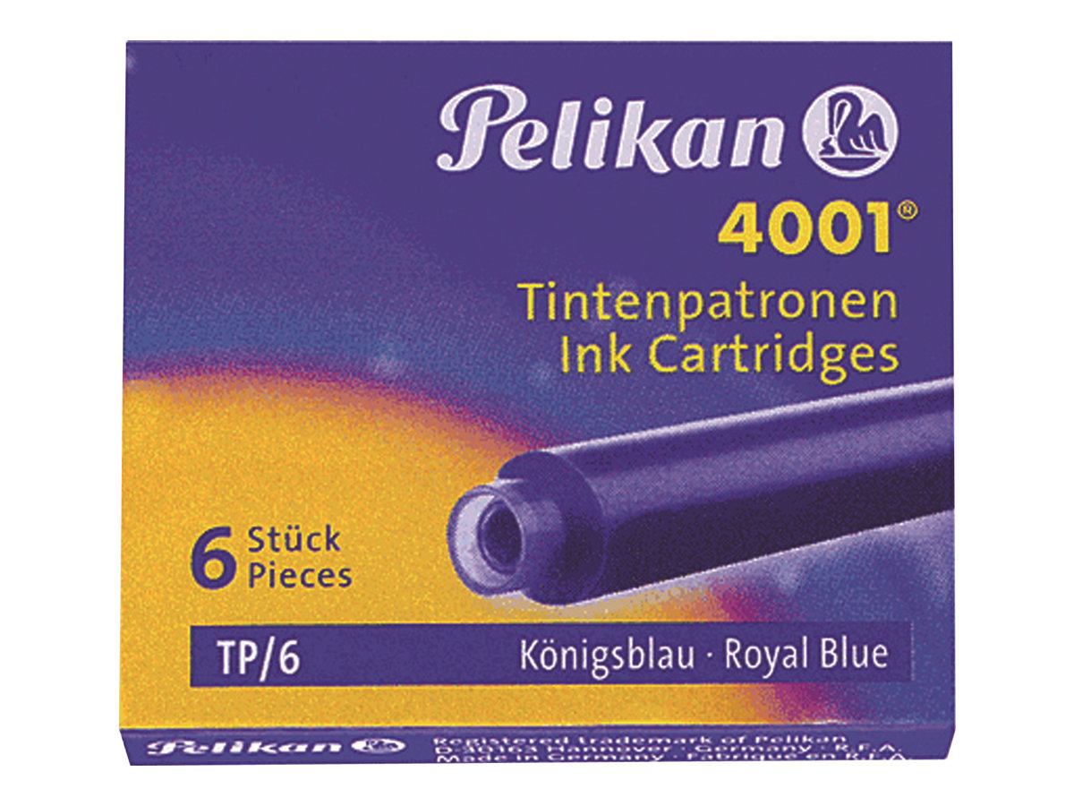 Pelikan 4001 TP/6 Tintenpatronen fÃ¼r FÃ¼ller kÃ¶nigsblau 6 St.