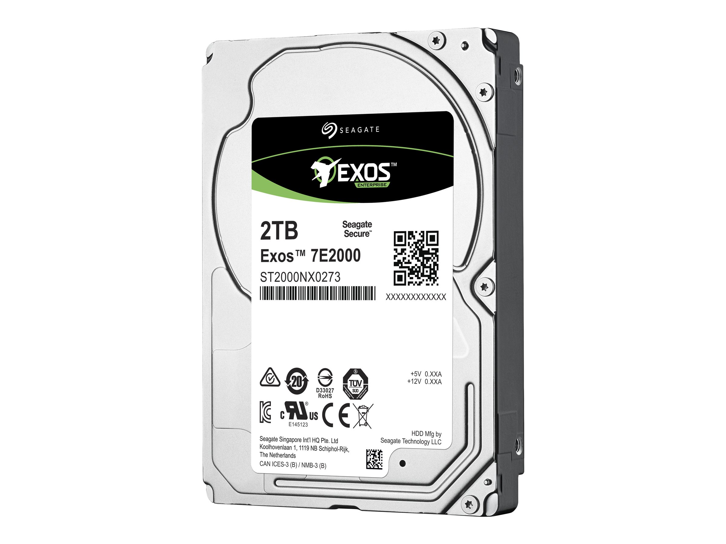 SEAGATE EXOS 7E2000 Enterprise Capacity 2.5 2TB HDD 512Emulation 7200rpm 128MB 6,4cm 2,5Zoll SAS 12Gb/s 24x7 Dauerbetrieb BLK SEAGATE EXOS 7E2000 Enterprise Capacity 2.5 2TB HDD 512Emulation 7200rpm 128MB 6,4cm 2,5Zoll SAS 12Gb/s 24x7 Dauerbetrieb BLK