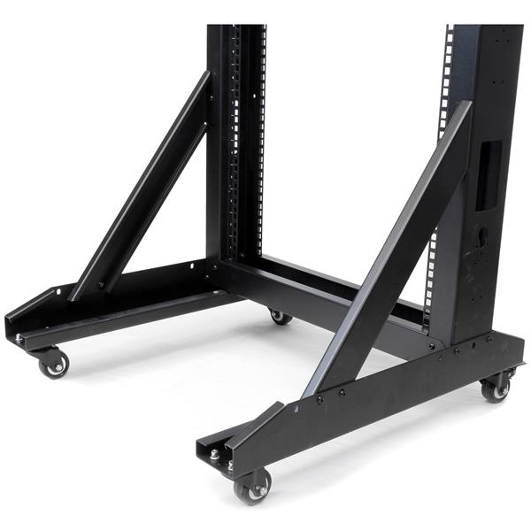 STARTECHCOM 2 Post Server Rack mit Rollen stabile Stahl konstruktion 42HE