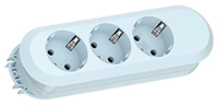 Bachmann Steckdosenleiste SMART 3-fach, Berry blue, 1,5m, ohne Schalter