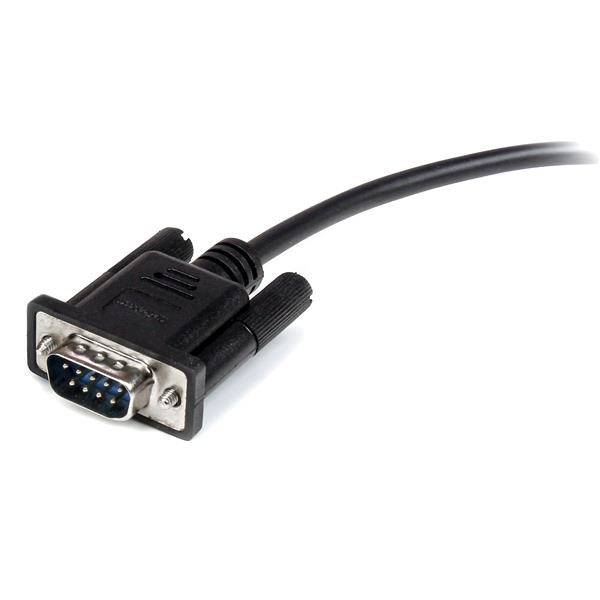 STARTECHCOM 1m Black Straight Through DB9 RS232 Serial Cable MF