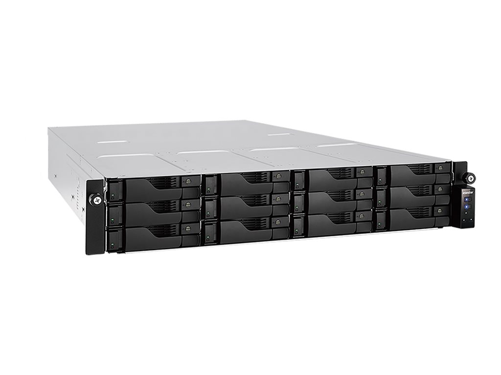 ASUSTOR AS6512RDRail 12 Bay NAS Intel ATOM C3538 QuadCore 8GB DDR4 GbEx2 25 GbEx2 PCIe Gen3 by 8 x1 4 link USB 32 Gen 1x4