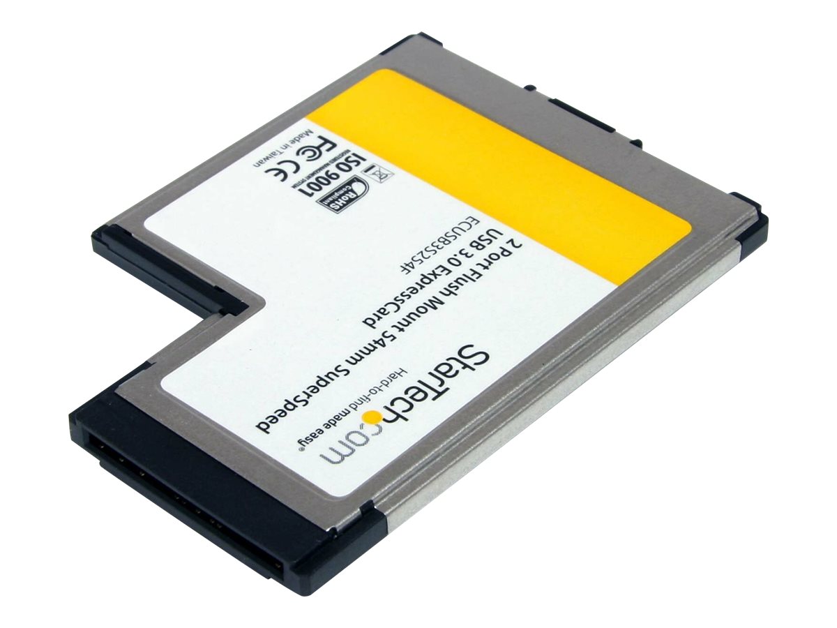 StarTech.com 2 Port USB 3.0 ExpressCard mit UASP Unterstützung - USB 3.0 54mm Schnittstellenkarte für Laptop - USB 3.0 A (Buchse) - USB-Adapter - ExpressCard - USB 3.0 x 2