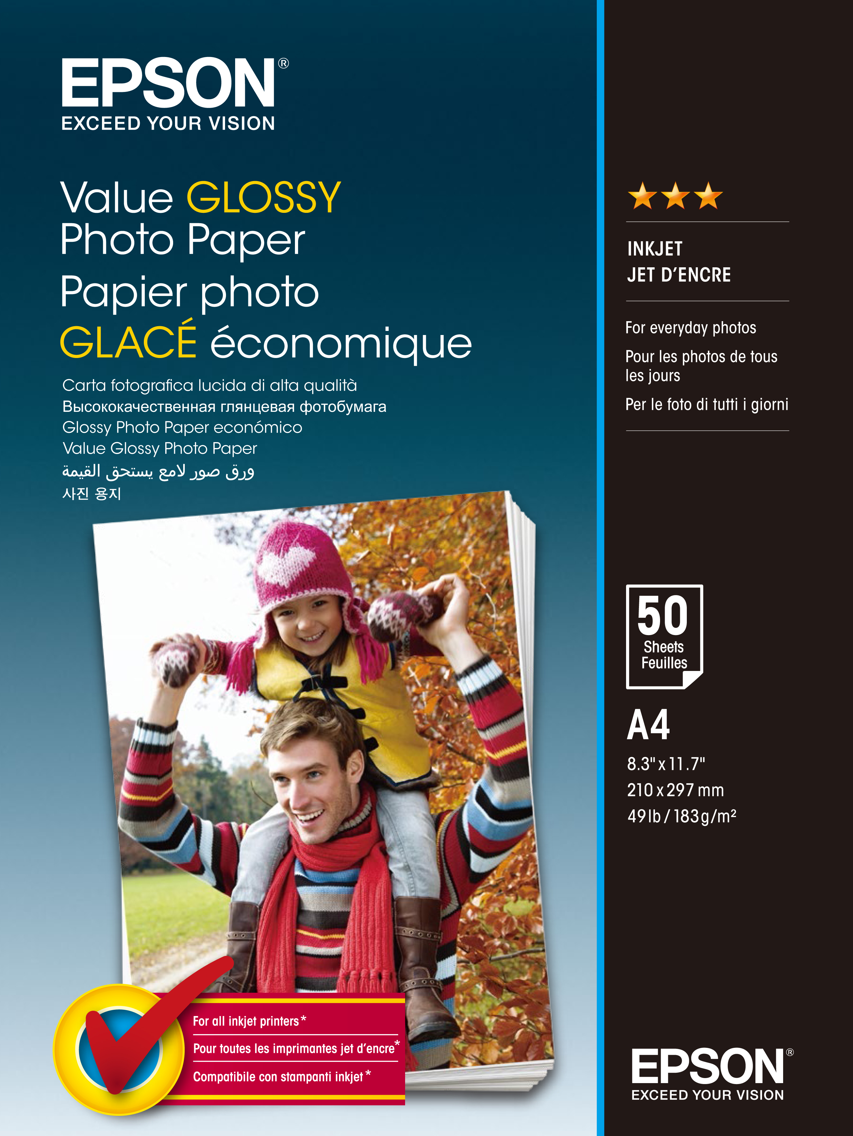 EPSON Fotopapier C13S400035 DIN A4 hochglaenzend 183 gqm 20 Blatt