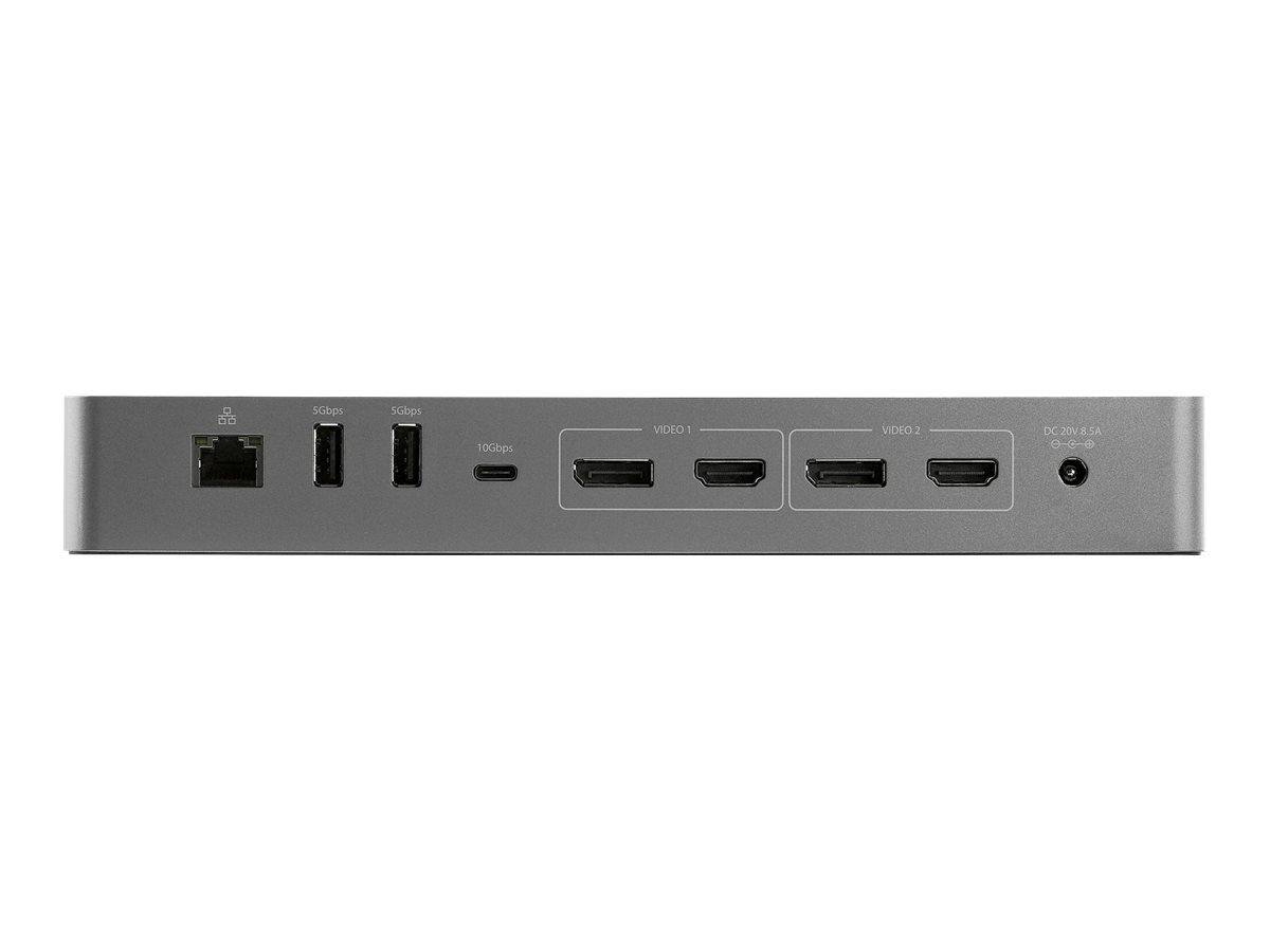 STARTECH.COM Thunderbolt 3 Dock with USB-C Host Compatibility - Dual 4K 60Hz DP 1.4 or HDMI - 8K - 96W PD