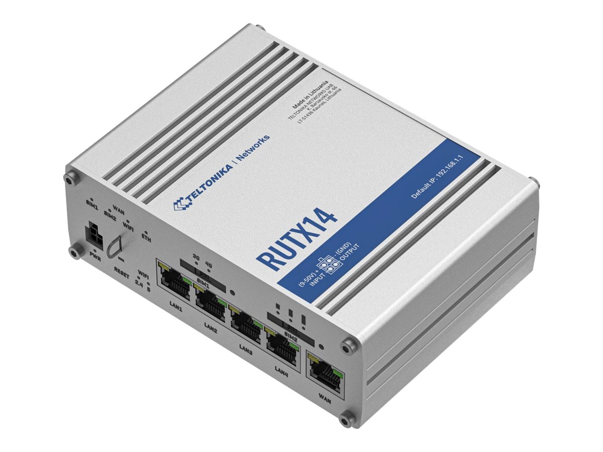 TELTONIKA NETWORKS RUTX14 DUAL SIM 4G/LTE Router