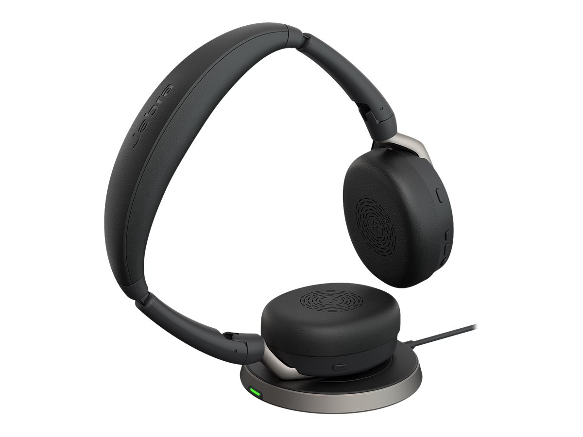 Jabra Evolve2 65 Flex UC Stereo mit Link380c u. WLC Jabra Evolve2 65 Flex UC Stereo mit Link380c u. WLC