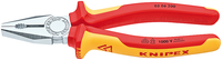 Knipex Kombizange chrom isol. 200mm VDE 1000V Knipex Kombizange chrom isol. 200mm VDE 1000V