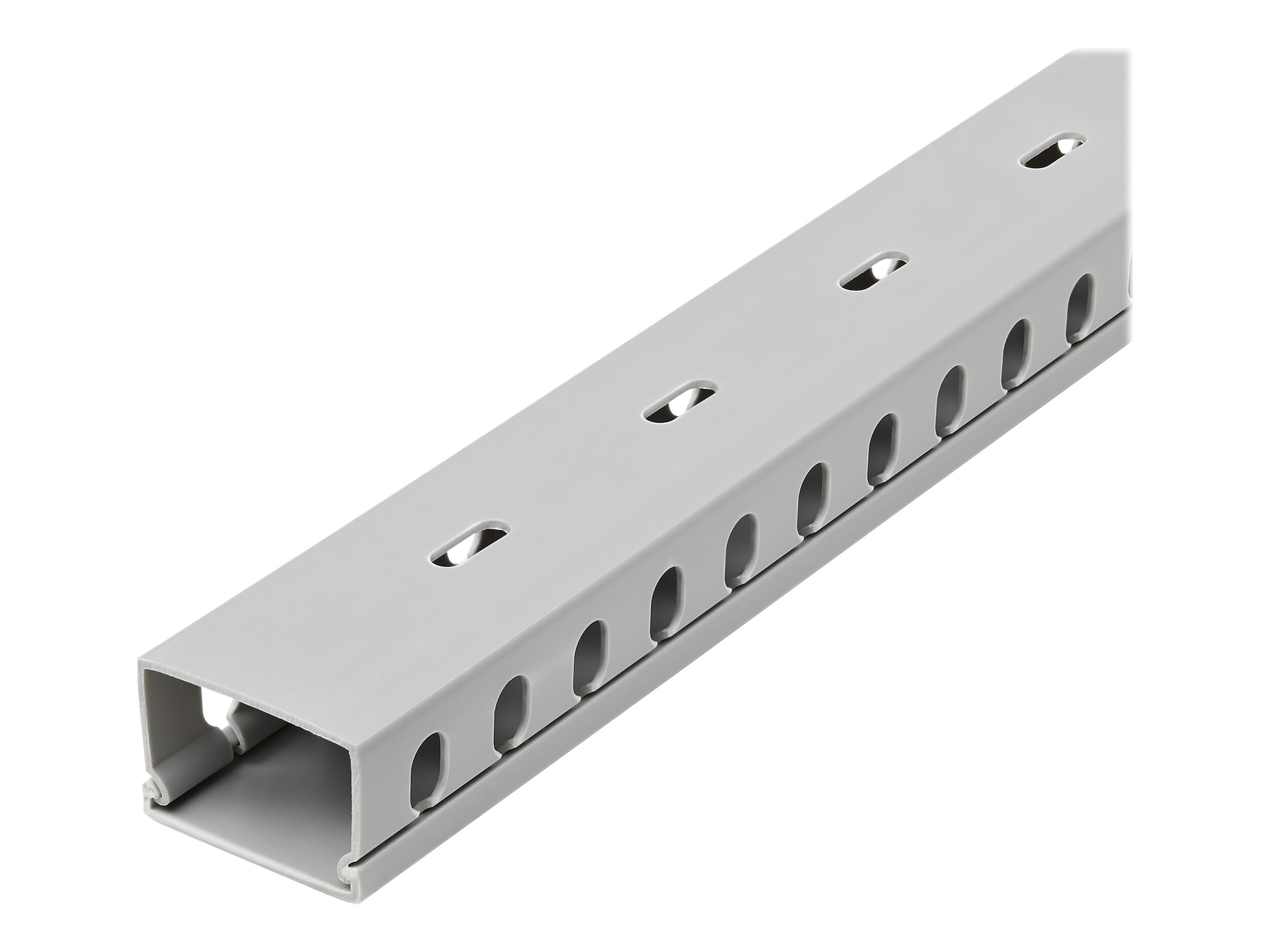 STARTECH.COM 2m Verdrahtungskanal - 38x25mm - Kabelkanal mit 8mm Schlitze - PVC-Netzwerkkabelabdeckung - bis zu 20 Kabel