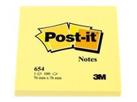 Post-it® Notes 654 Haftnotizen gelb, 6 Bloecke