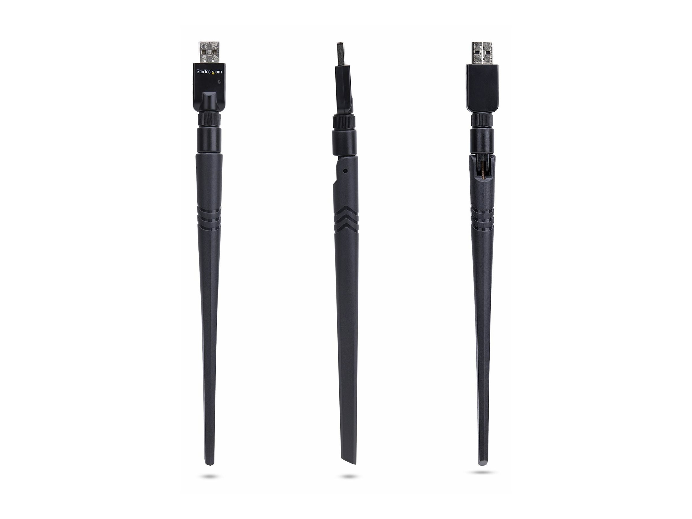 STARTECH.COM USB Bluetooth 5.3 Adapter Klasse 1 USB Bluetooth Dongle-Stick für PC/Laptop für Tastatur/Maus Windows/Linux