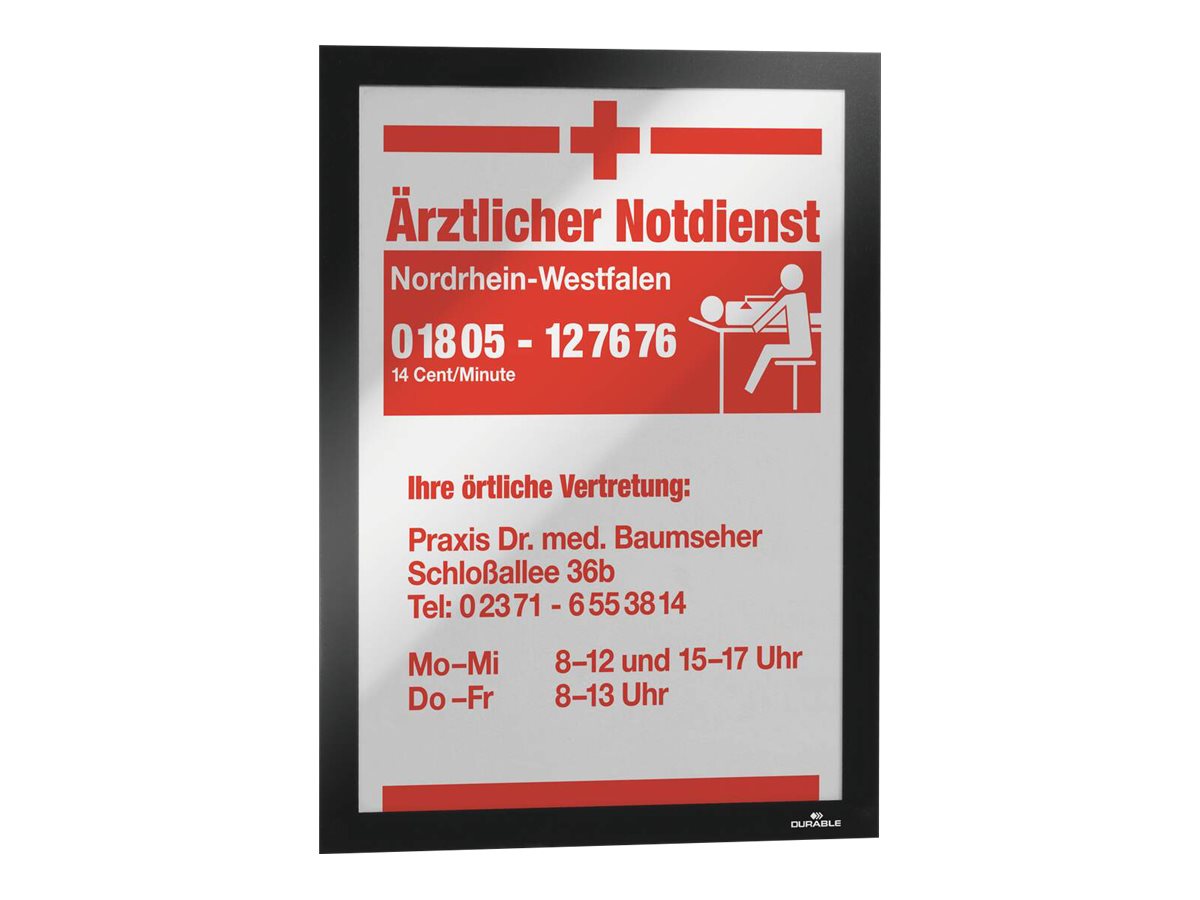 DURABLE Magnetrahmen selbstklebend DURAFRAME® schwarz A4, 2 St.