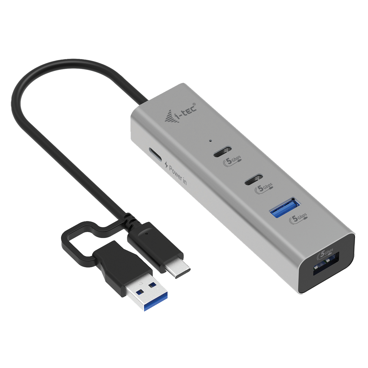 ITEC Universal Charging Metal HUB 2x USBC 32 Gen1 2x USBA 32 Gen1 1x USBC PD 85W
