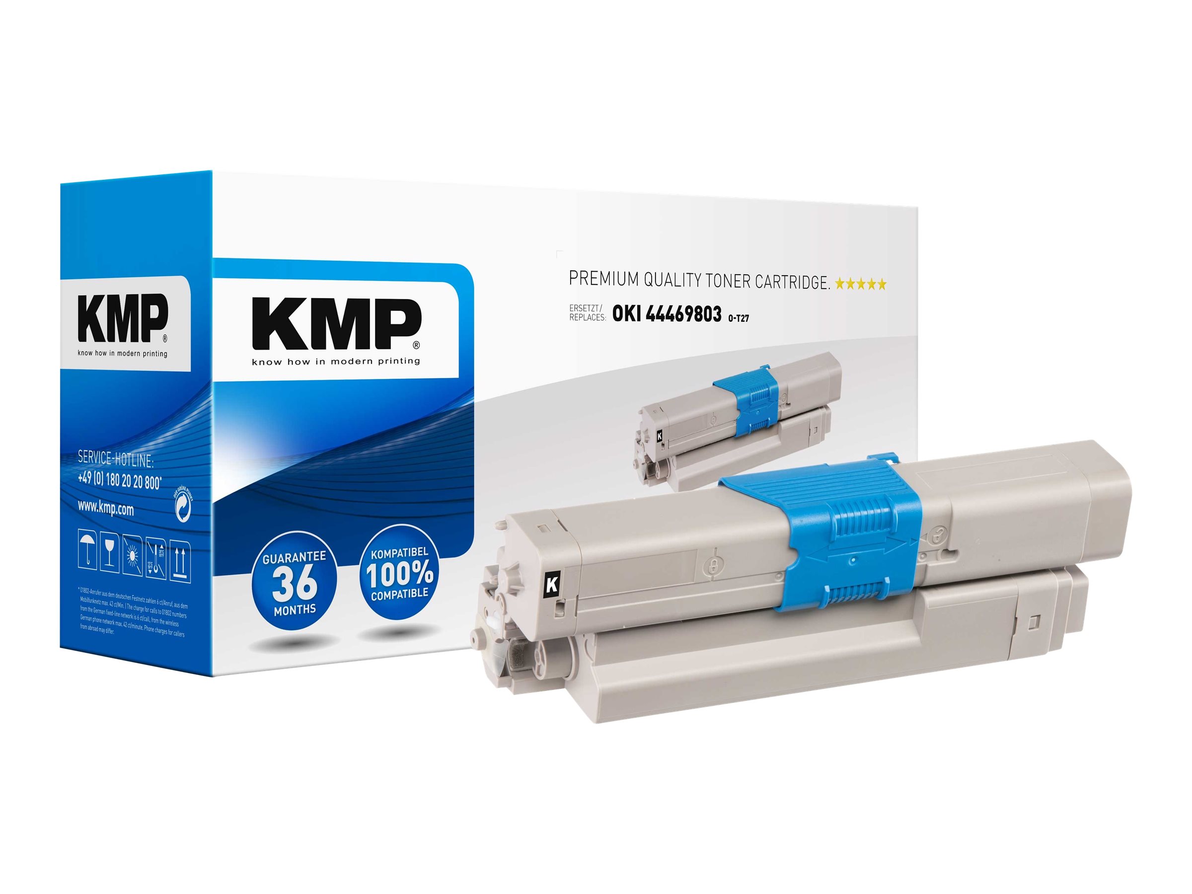 KMP O-T27 schwarz Toner kompatibel zu OKI 44469803 KMP O-T27 schwarz Toner kompatibel zu OKI 44469803