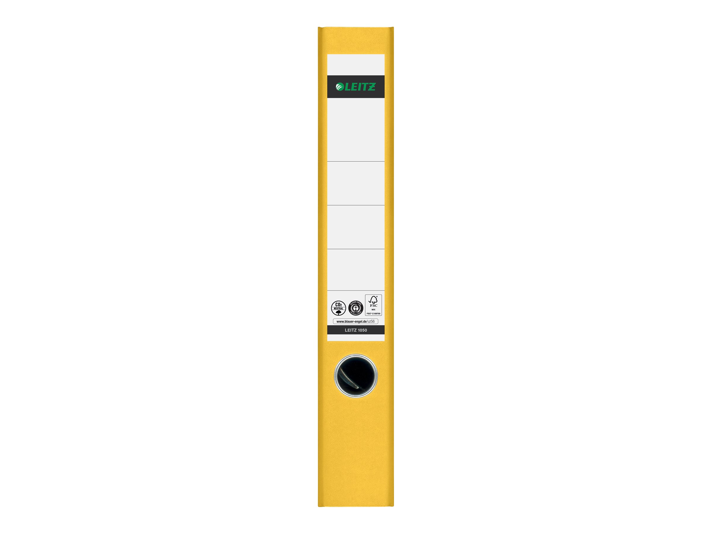 LEITZ 1050 Ordner gelb marmoriert Karton 5,2 cm DIN A4