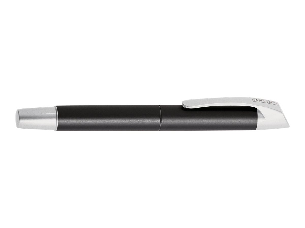 ONLINEÂ® Campus Soft Tintenroller schwarz 0,7 mm, Schreibfarbe: blau, 1 St.