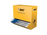 90 + 10 GRATIS: BIC Kugelschreiber CristalÂ® Original transparent, Schreibfarbe: blau, 90 St. + GRATIS 10 St.