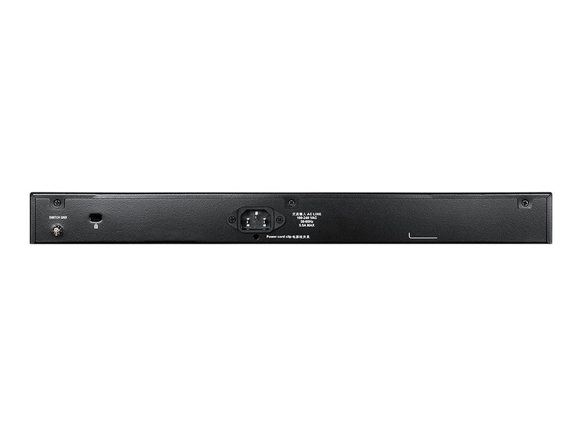 D-LINK DGS-1510-28XMP/E 28-Port Smart Managed PoE+ Gigabit Stack Switch 24x 10/100/1000 Mbps PoE-fähig 4x 10G SFP+ D-LINK DGS-1510-28XMP/E 28-Port Smart Managed PoE+ Gigabit Stack Switch 24x 10/100/1000 Mbps PoE-fähig 4x 10G SFP+