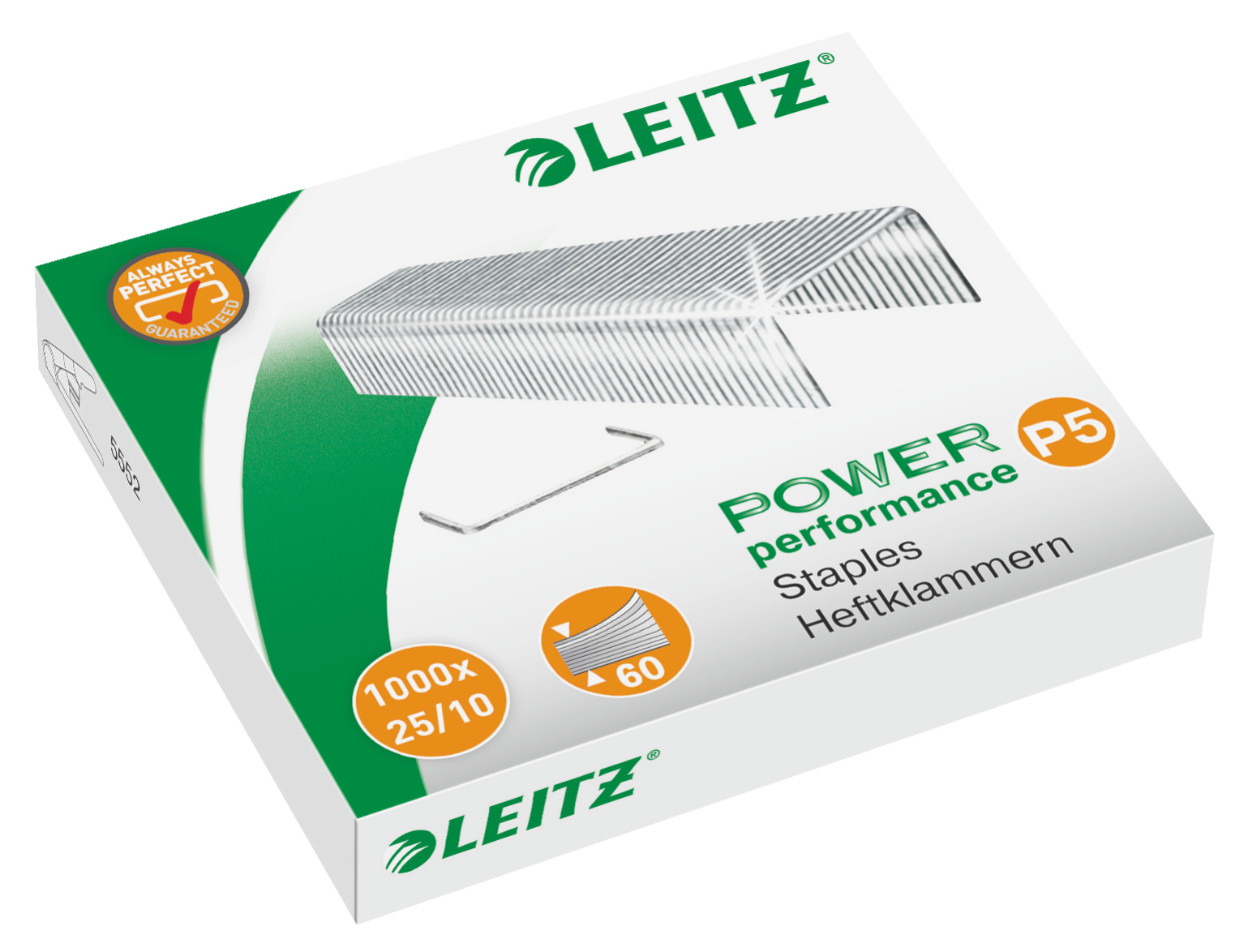 LEITZ Heftklammern 5574 2510, 1000 St